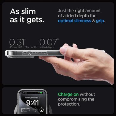 Чохол-накладка Spigen Ultra Hybrid MagFit для Apple iPhone 15 Pro Max Carbon Fiber (ACS06578) [602177]