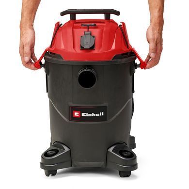 Пилосос професійний Einhell TC-VC 1825 А, 1250 Вт, пластик 25 л, 180 мбар, шланг 2.5 м, кабель 3 м, розетка 2.2 кВт, 4.2 кг (2342485) [105726]
