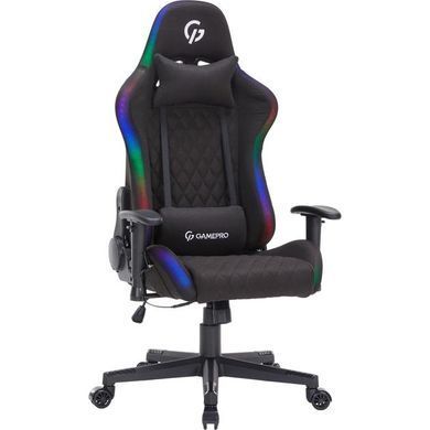 Крісло для геймерів GamePro Black (GC700FB RGB) [613179]