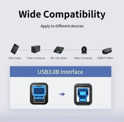 Кабель для принтера Cabletime USB - USB Type-B (M/M), 3 м, Black (CA12N) [615262]