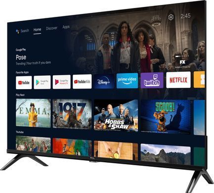 Телевізор 40" TCL LED FHD 60Hz Smart Android TV Black (40L5A) [102219]