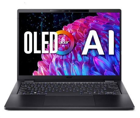Ноутбук Acer TravelMate TMP614-73 14" 2.8K OLED, Intel U7-155H, 32GB, F1TB, UMA, Win11P, чорний (NX.B5WEU.005) [103515]