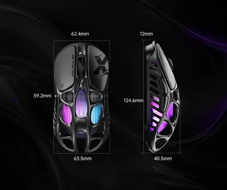 Миша GravaStar Mercury X, BT/WL/USB-A, RGB, чорний (GSX_BLK) [104188]
