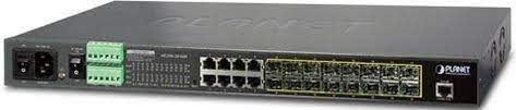 Комутатор Planet 16xSFP + 8xRJ45 Gigabit Switch AC+DC (MGSW-24160F)