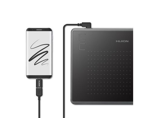 Графічний планшет Huion 4.8"x3" H430P, microUSB, чорний (H430P_HUION) [104753]