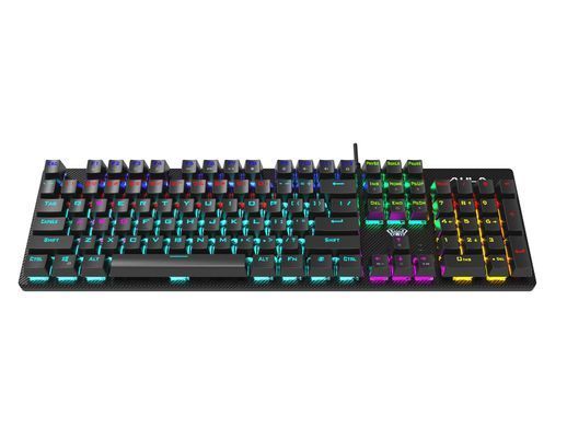 Клавіатура Aula Mechanical S2022 Blue Switch Black (6948391202235) [606007]