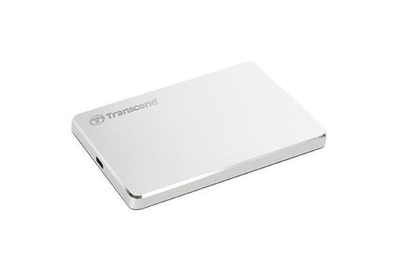 Портативний жорсткий диск Transcend 1TB USB 3.1 Type-C StoreJet 25C3S Срібний (TS1TSJ25C3S) [109383]