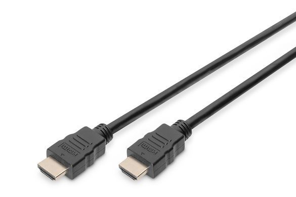 Кабель DIGITUS HDMI (M/M), High speed/Ethernet, 5м, чорний (AK-330107-050-S) [108525]