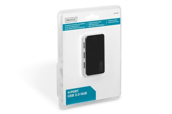 Хаб DIGITUS USB-A > 4хUSB-А, активний (DA-70231) [108803]