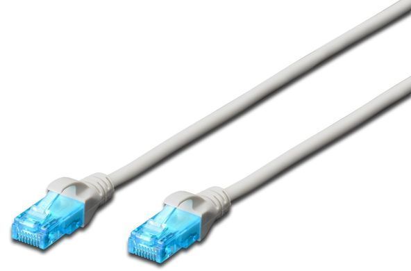 Патч-корд DIGITUS CAT 5e UTP, 20м, AWG 26/7, CCA, PVC, сірий (DK-1512-200) [109743]
