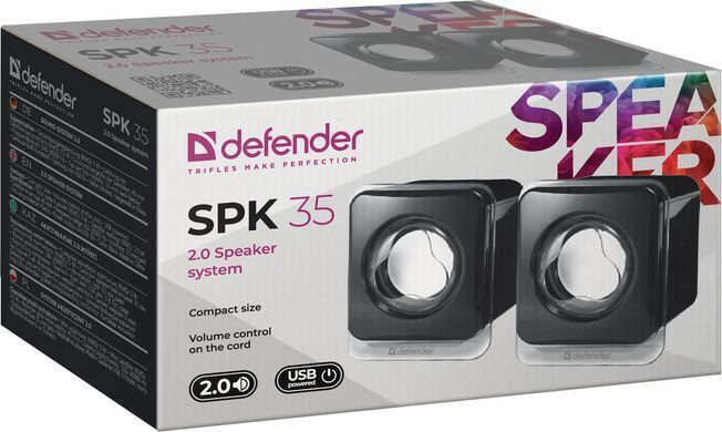 Акустична система 2.0 Defender SPK 35, 5Вт, чорна, USB (65635) [405241]