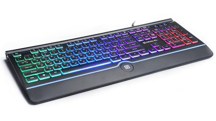 Клавіатура REAL-EL Comfort 8000 Backlit Ukr Black (EL123100033) [605940]
