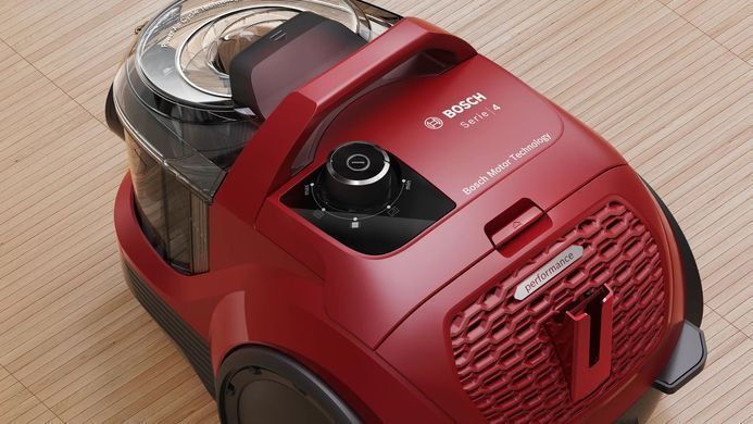 Пилосос Bosch контейнерний, 550Вт, конт пил -2л, НЕРА13, червоний (BGC21X350) [105634]
