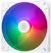 Корпусний вентилятор SilverStone Vista VS140W ARGB, 140мм, 1600rpm, 4pin PWM, 3pin +5VARGB, 30.8dBa, білий (SST-VS140W-ARGB) [109595], фото 1