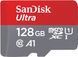 Карта пам'яті SanDisk microSD 128GB C10 UHS-I R140MB/s Ultra (SDSQUAB-128G-GN6MN)