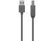 Кабель USB-A > USB-B (AM/BM) синхронізації Belkin 3м, чорний (F3U154bt3M) [108486], фото 1