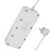 Мережевий подовжувач HOCO AC22 Sunlight 4-bit(PD30W/1C3A) desktop socket(EU/GER) (1.5m) Black (6942007629782) [806394], фото 3