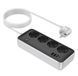 Мережевий подовжувач HOCO AC22 Sunlight 4-bit(PD30W/1C3A) desktop socket(EU/GER) (1.5m) Black (6942007629782) [806394], фото 4