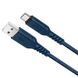 Кабель HOCO X59 USB to Type-C 3A, 1m, nylon, TPE connectors, Blue (6931474744944) [804348], фото 1