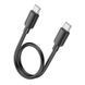 Кабель HOCO X96 Hyper 60W fast charging data cable Type-C to Type-C (L=0.25M) Black (6942007609449) [803599], фото 1