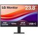 Монітор LG 23.8" HDMI, USB-C, Audio, VA, 100Hz, sRGB 99%, CURVED (24U421A-B) [113810], фото 2