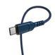 Кабель HOCO X59 USB to Type-C 3A, 1m, nylon, TPE connectors, Blue (6931474744944) [804348], фото 5