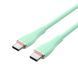 Кабель Vention USB 2.0 C Male to C Male 5A Cable 1.5M Light Green Silicone Type (TAWGG) [802429], фото 2