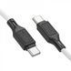 Кабель HOCO X90 Cool 60W silicone charging data cable for Type-C to Type-C White (6931474788474) [805240], фото 3
