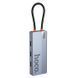 USB-хаб HOCO HB50 Wow 5-in-1 multi-function converter (HDTV+PD+USB3.0*3) Deep Space Gray (6942007647298) [802754], фото 4