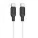 Кабель HOCO X90 Cool 60W silicone charging data cable for Type-C to Type-C White (6931474788474) [805240], фото 1