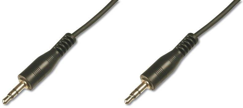 Кабель DIGITUS Audio connection stereo 3.5mm M/M, 2.5м, чорний (AK-510100-025-S) [110315]