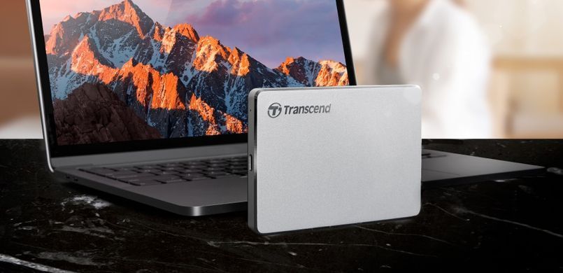 Портативний жорсткий диск Transcend 1TB USB 3.1 Type-C StoreJet 25C3S Срібний (TS1TSJ25C3S) [109383]