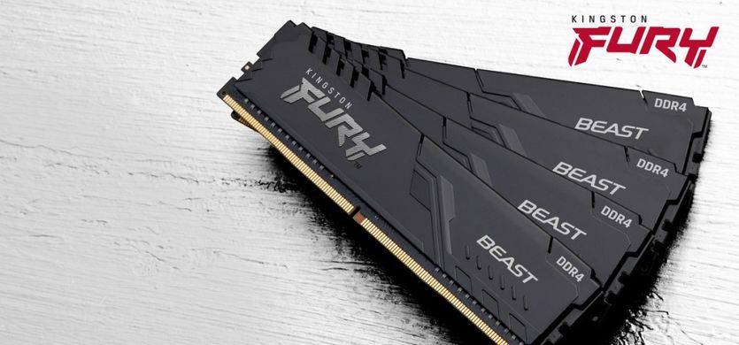 Пам'ять ПК Kingston DDR4 8GB 2666 FURY Beast (KF426C16BB/8)