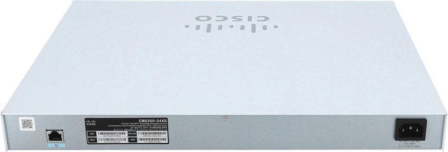 Комутатор Cisco CBS350 24xSFP+, 4x10GE Shared, Managed (CBS350-24XS-EU) [15149]