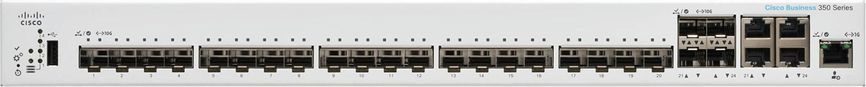 Комутатор Cisco CBS350 24xSFP+, 4x10GE Shared, Managed (CBS350-24XS-EU) [15149]