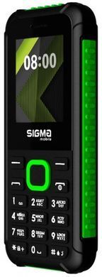 Мобiльний телефон Sigma mobile X-style 18 Track Dual Sim Black/Green (X-style 18 Track Black/Green) [600309]