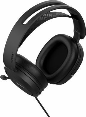 Гарнітура ігрова ASUS TUF Gaming H1 7.1, mini-jack/dual 3.5мм, 1.2м/1.2м, чорний (90YH03A2-B1UA00) [107386]