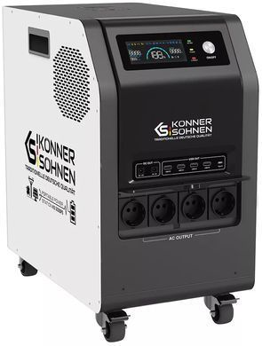 Портативна електростанція Konner&Sohnen KS 3000PS, 3000Вт, 3200Вт/год, LifePo4, 37кг (KS3000PS-NEW) [112515]