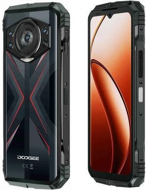 Смартфон Doogee S118 6.58" 8/512ГБ, 2SIM, 10800мА&bull;год, чорно-червоний (6923740207048) [101266]