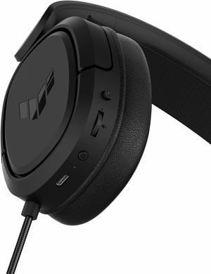 Гарнітура ігрова ASUS TUF Gaming H1 7.1, mini-jack/dual 3.5мм, 1.2м/1.2м, чорний (90YH03A2-B1UA00) [107386]