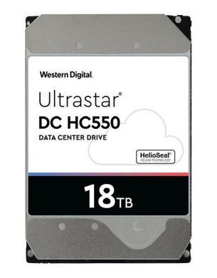 Запам&rsquo;ятовувальний пристрій на жорстких дисках HDD SATA 18TB 7200RPM 6GB/S 512MB DC HC550 WD (0F38459) [501501]