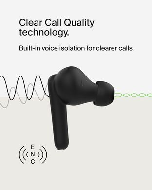 Навушники TWS Belkin Soundform Rhythm True Wireless, чорний (AUC012BTBK) [107998]