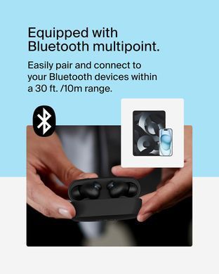 Навушники TWS Belkin Soundform Rhythm True Wireless, чорний (AUC012BTBK) [107998]