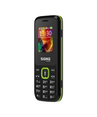 Мобiльний телефон Sigma mobile X-style 171 Mini Dual Sim Black/Green (X-style 171 Mini Black/Green) [613685]