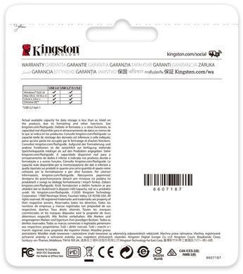 Флеш-накопичувач USB3.2 256GB Kingston DataTraveler Kyson Silver/Black (DTKN/256GB) [607219]