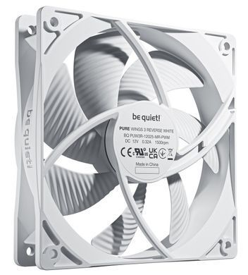 Вентилятор be quiet! Pure Wings 3 120mm PWM Reverse 3-Pack White (BL136) [620216]
