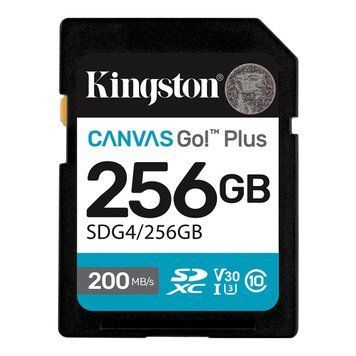 Карта пам`ятi SDXC 256GB UHS-I/U3 Class 10 Kingston Canvas Go! Plus R200/W160MB/s (SDG4/256GB) [613349]