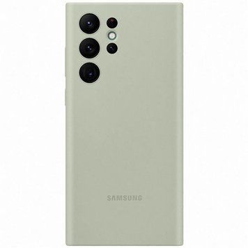 Чохол-накладка Samsung Silicone Cover для Samsung Galaxy S22 Ultra SM-S908 Olive Green (EF-PS908TMEGRU) [601245]