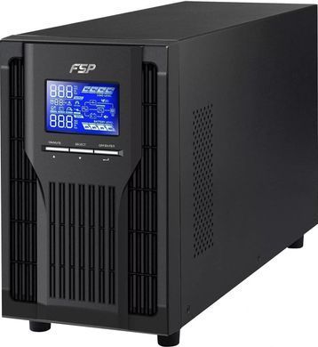 Джерело безперебійного живлення FSP Champ 2K, 2000VA/1800W, LCD, USB, 3xSchuko (PPF16A1900) [102923]