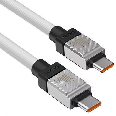 Кабель Baseus CoolPlay Series Fast Charging Cable Type-C to Type-C 100W 2m White (CAKW000302) [804396]